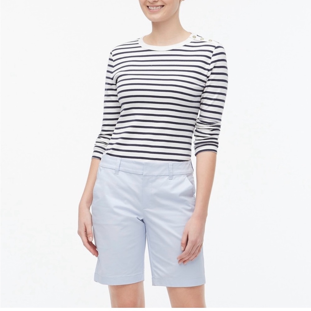 J Crew Frankie Bermuda Chino Shorts, Shale Blue 10